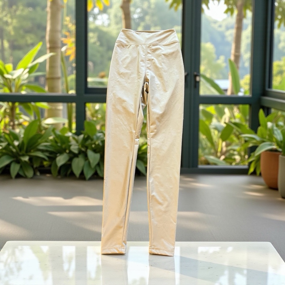 Offline by Aerie Real Luxe Hi-Rise Leggings Womens Small Light Tan New w/ Defect